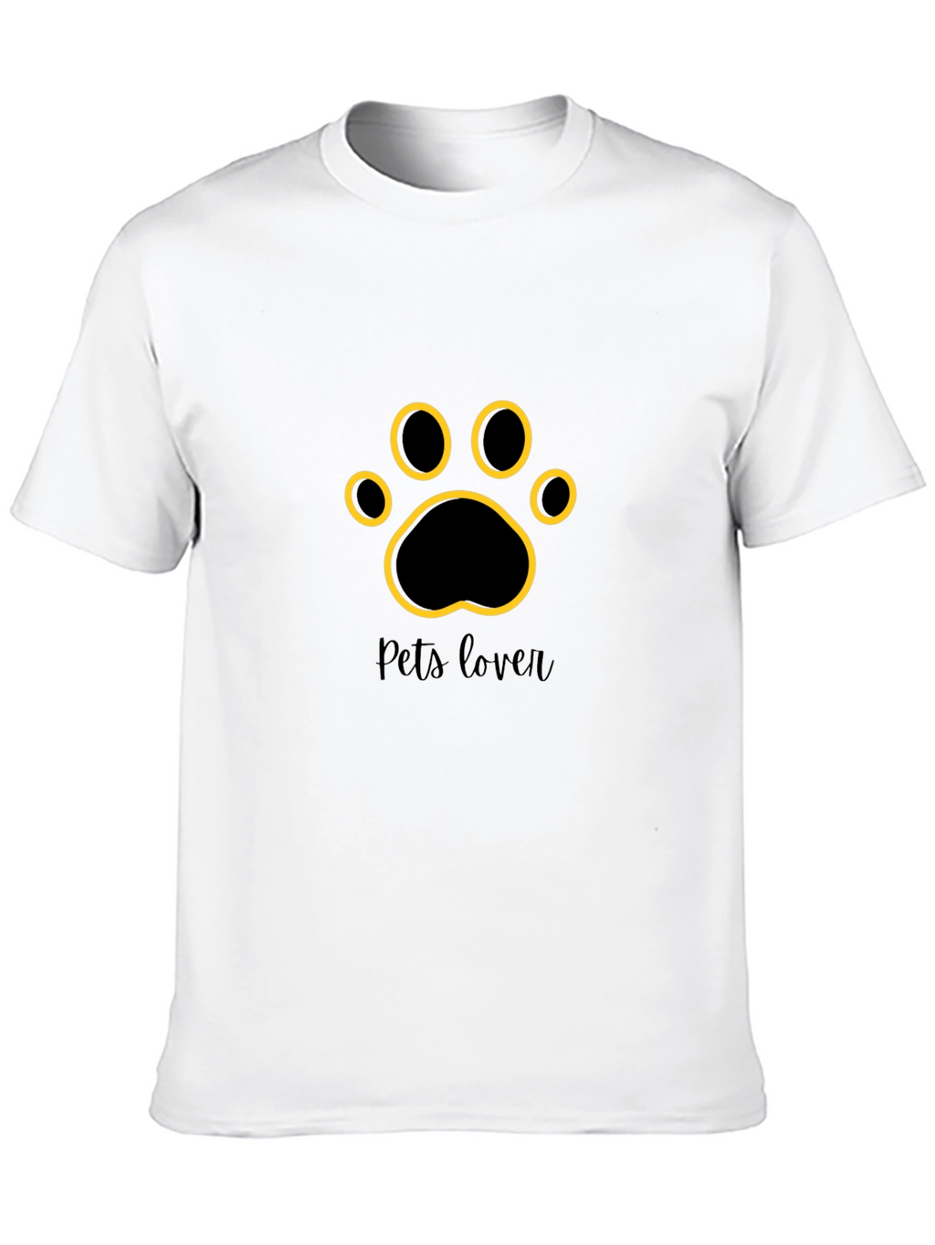Stylish Pets Lover Black T-Shirt