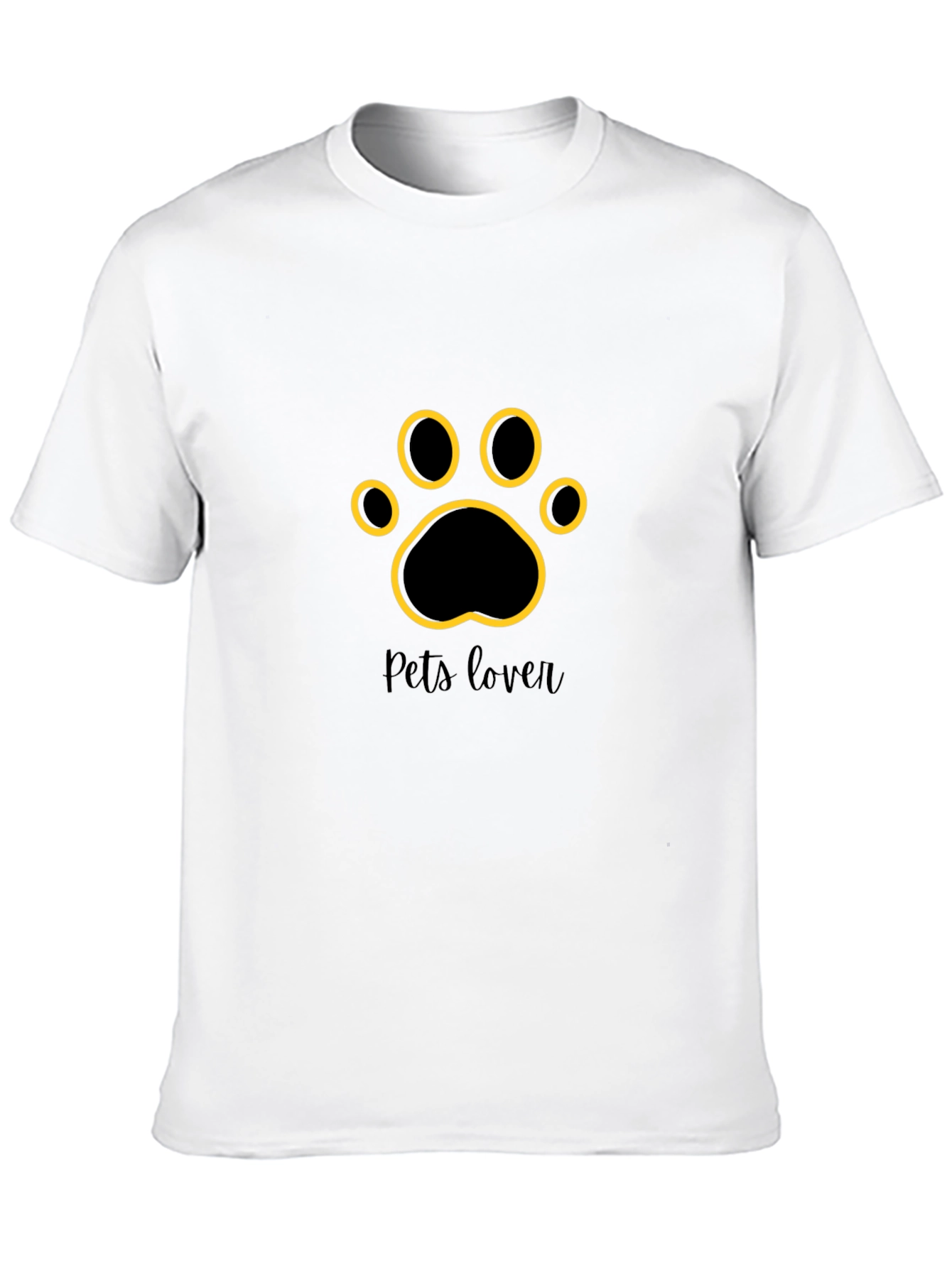 Stylish Pets Lover Black T-Shirt