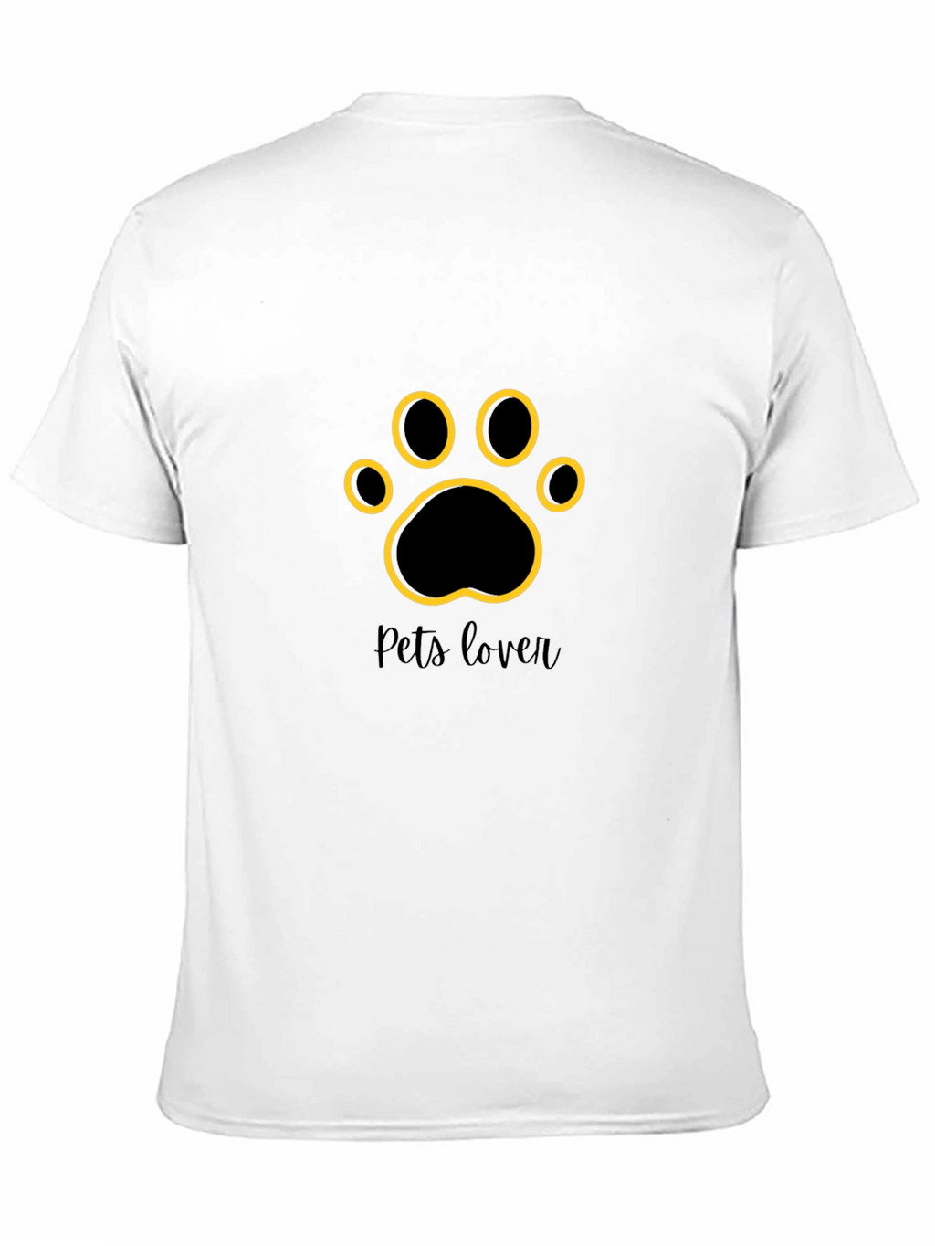Stylish Pets Lover Black T-Shirt