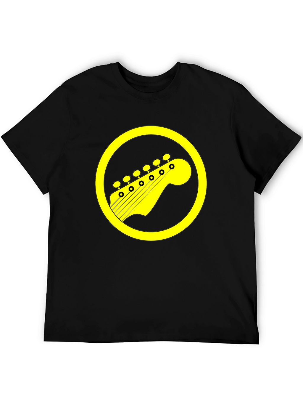 Guitar Headstock Graphic Tee - Rock On!