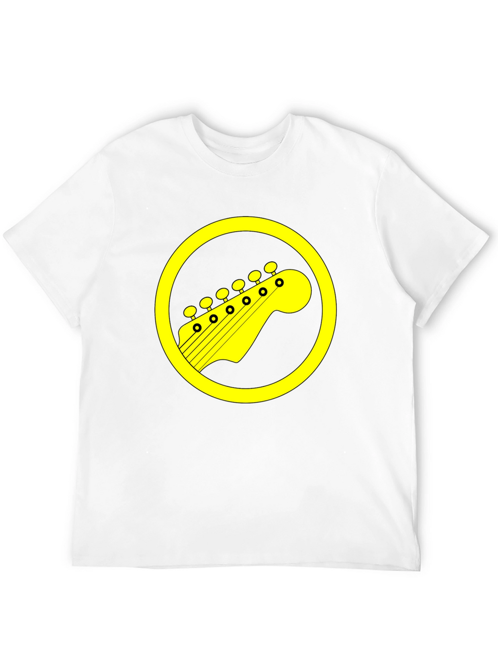 Guitar Headstock Graphic Tee - Rock On!