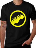 Guitar Headstock Graphic Tee - Rock On!