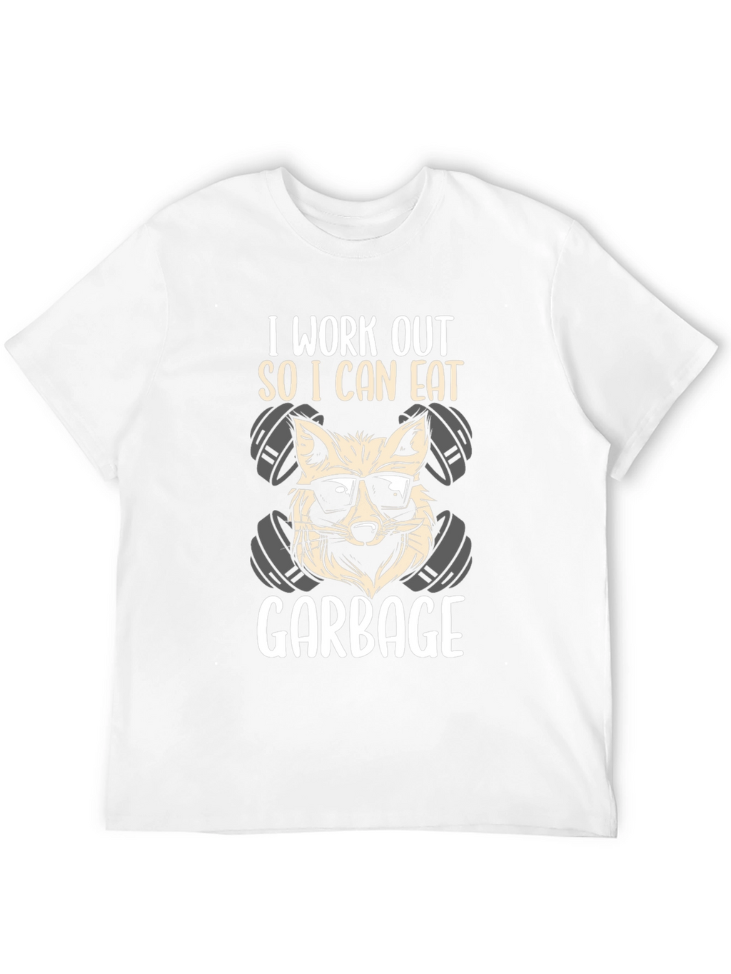 Workout Raccoon T-Shirt - Eat Garbage!