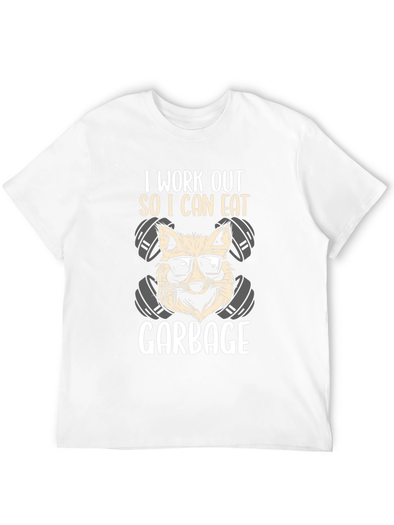 Workout Raccoon T-Shirt - Eat Garbage!