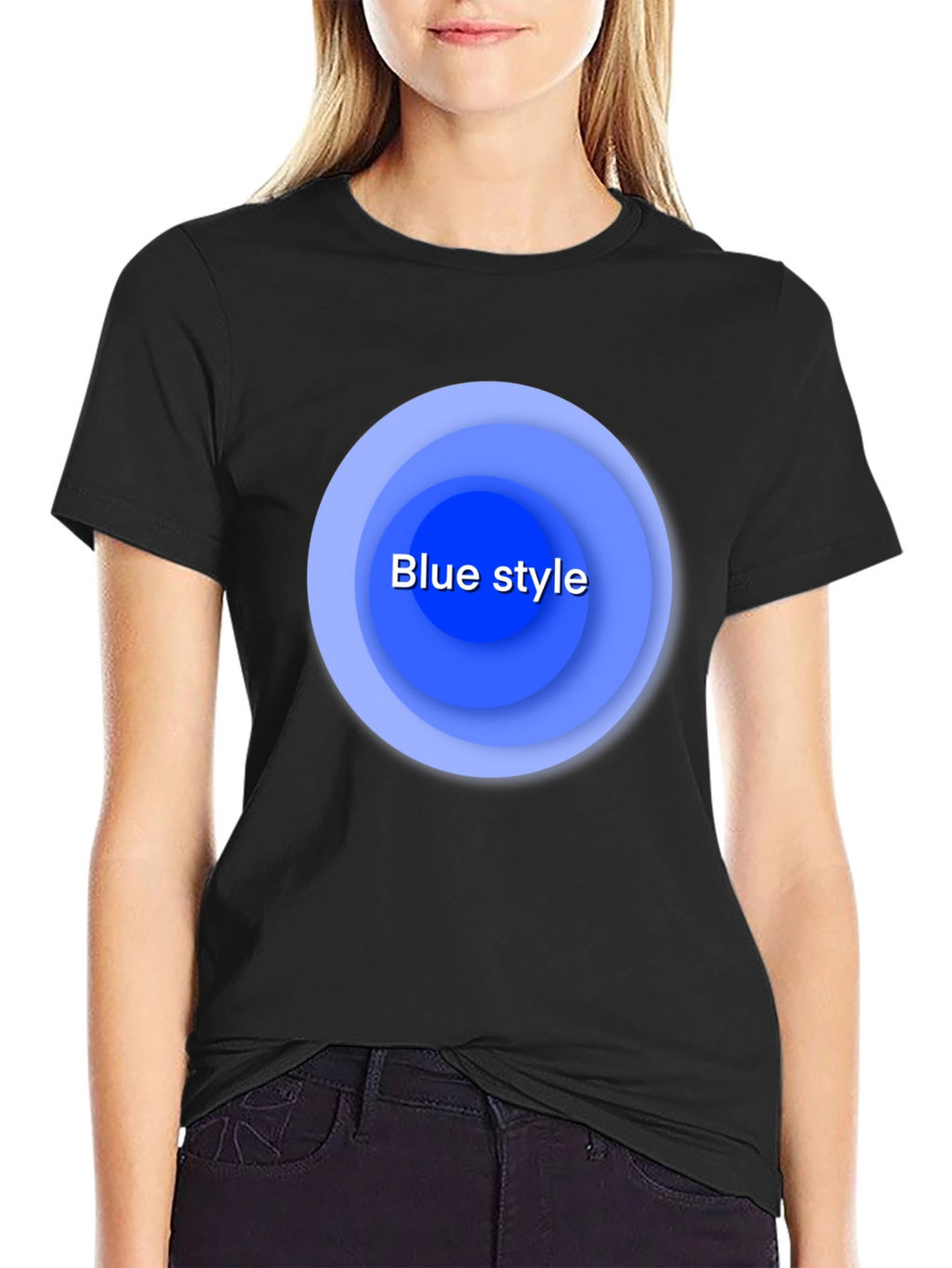 Blue Style Graphic T-Shirt