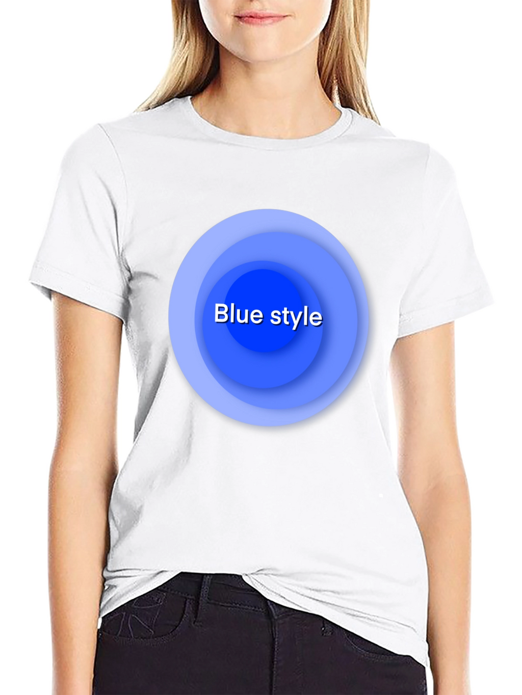 Blue Style Graphic T-Shirt