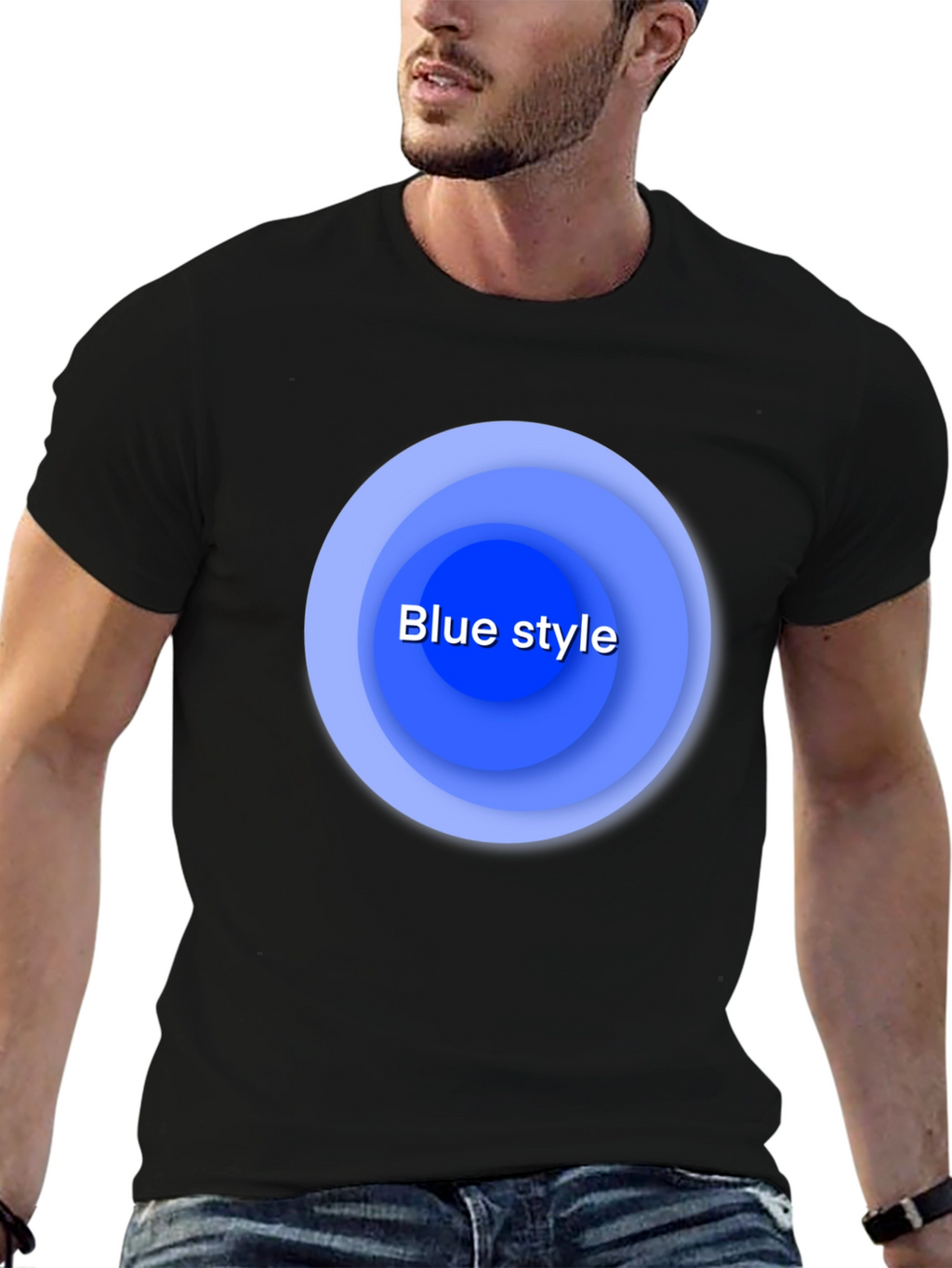 Blue Style Graphic T-Shirt