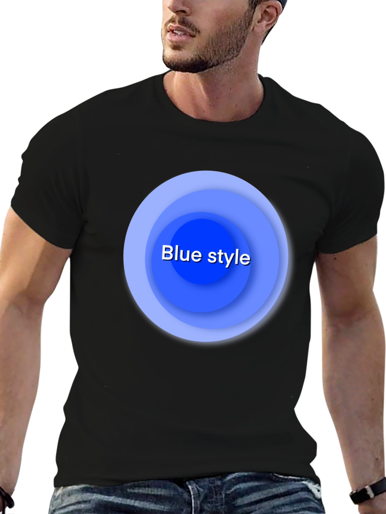 Blue Style Graphic T-Shirt