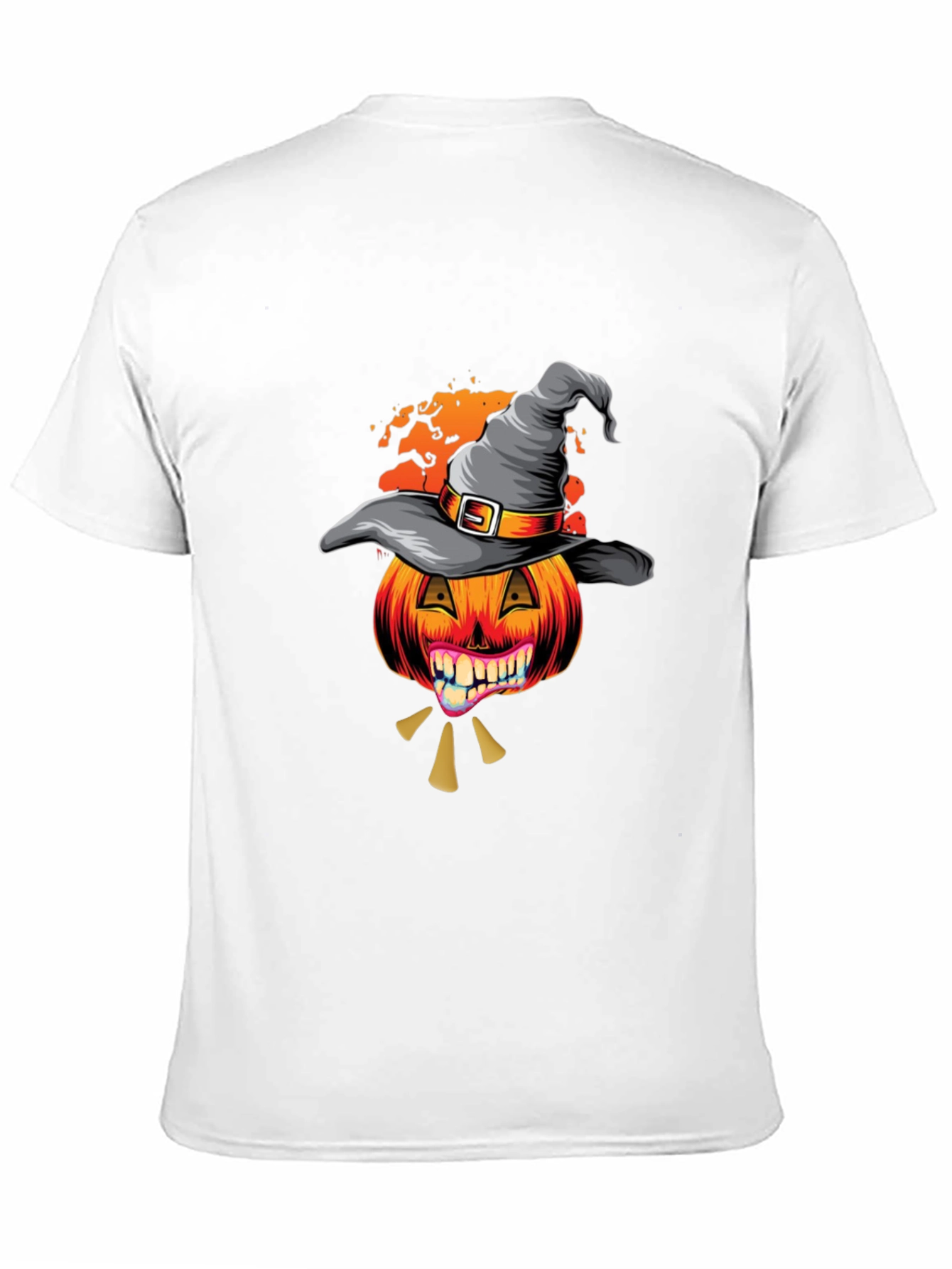 Halloween Pumpkin Witch Hat T-Shirt