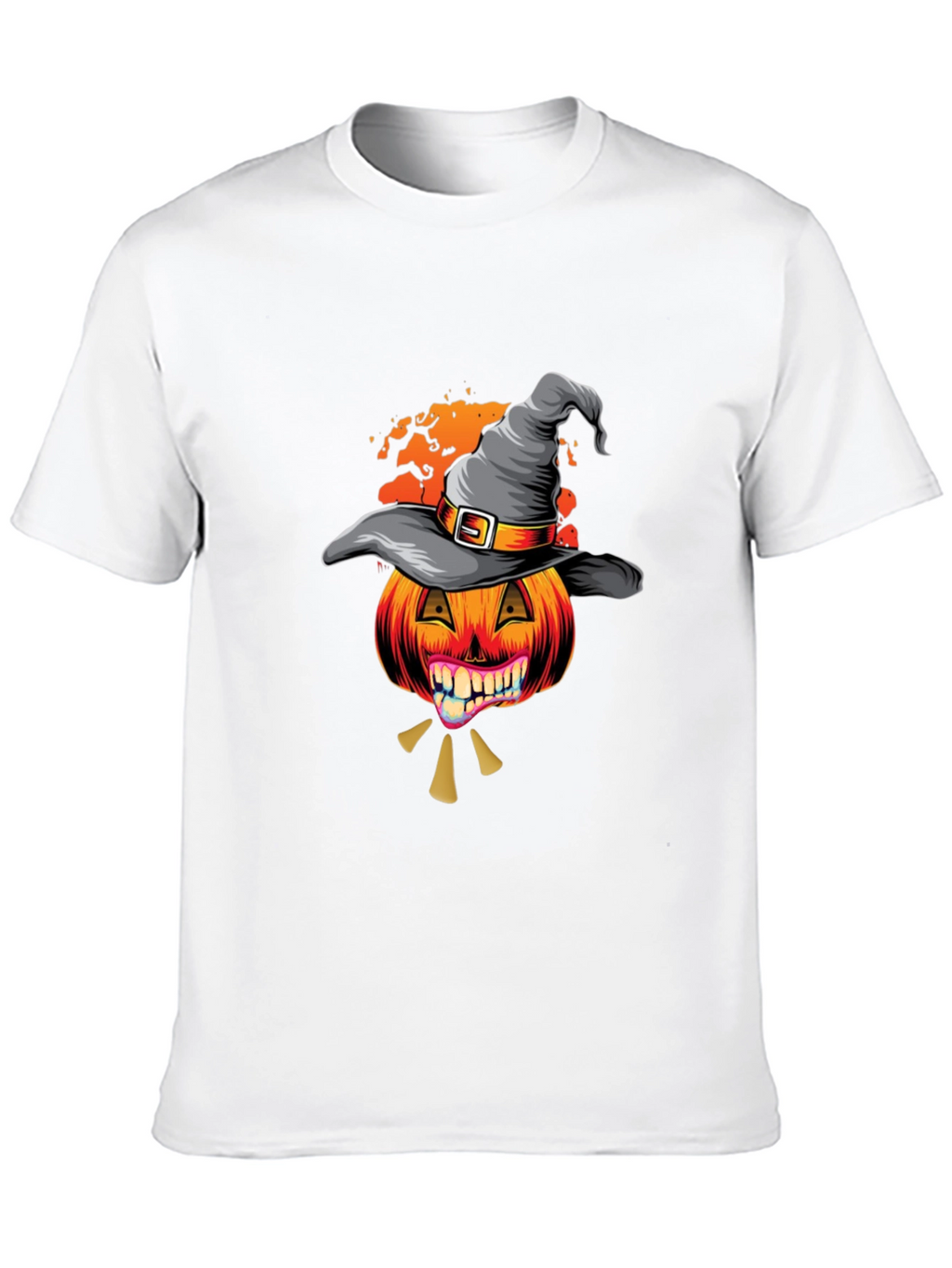 Halloween Pumpkin Witch Hat T-Shirt