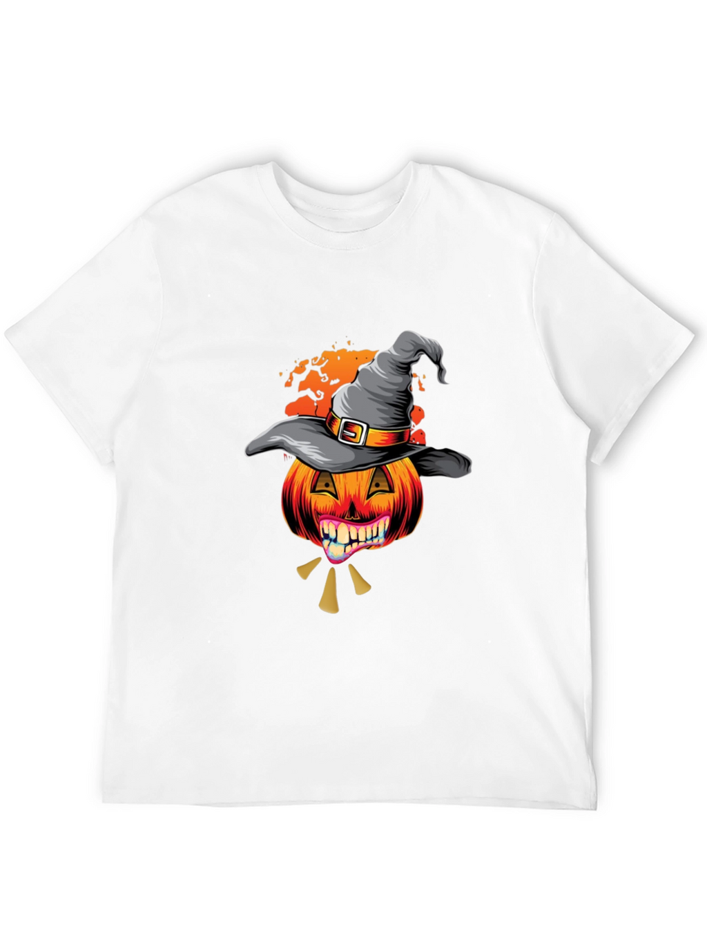 Halloween Pumpkin Witch Hat T-Shirt