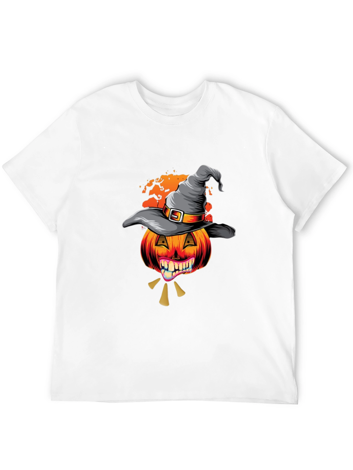 Halloween Pumpkin Witch Hat T-Shirt