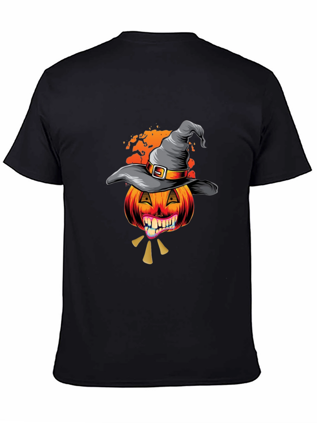 Halloween Pumpkin Witch Hat T-Shirt