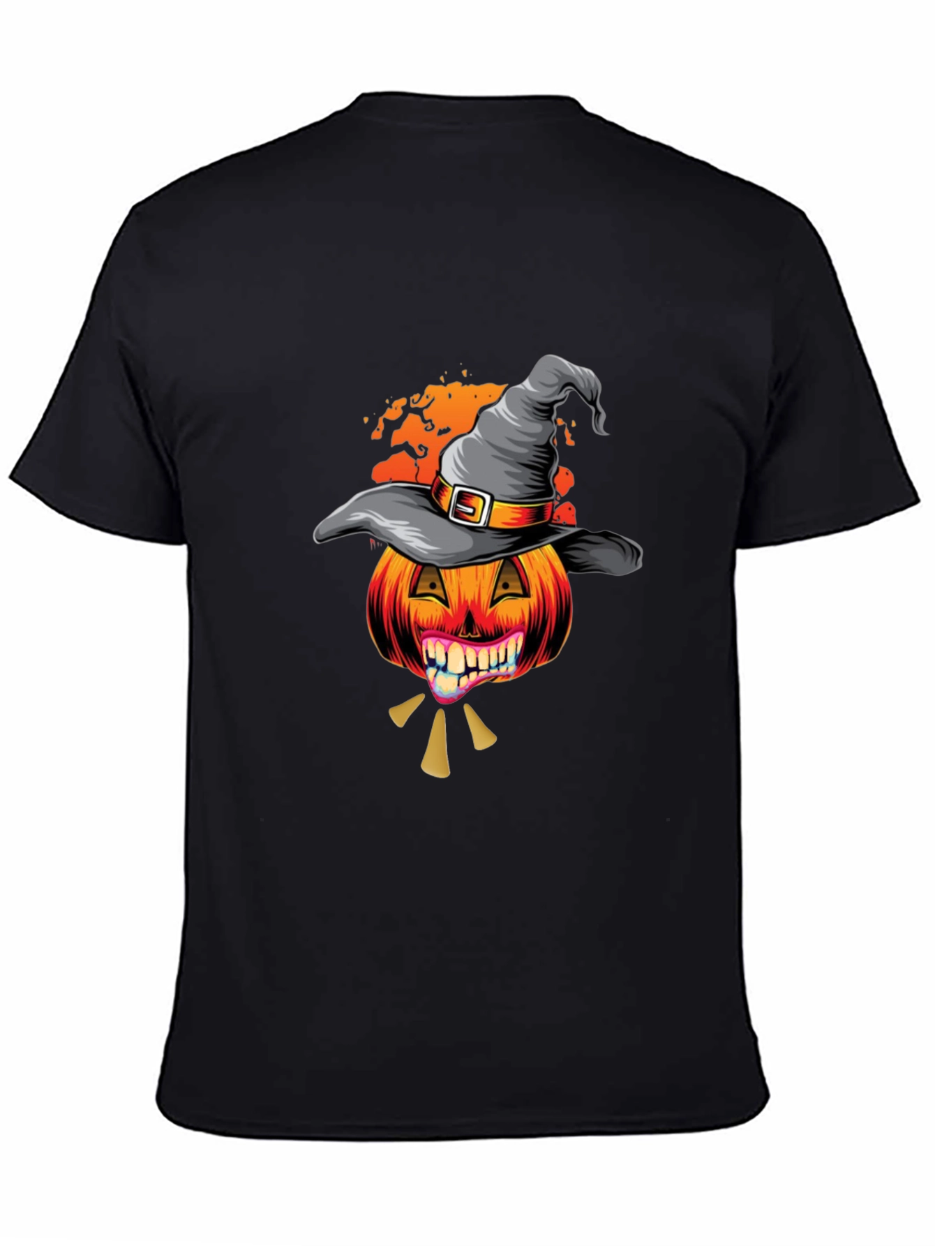 Halloween Pumpkin Witch Hat T-Shirt