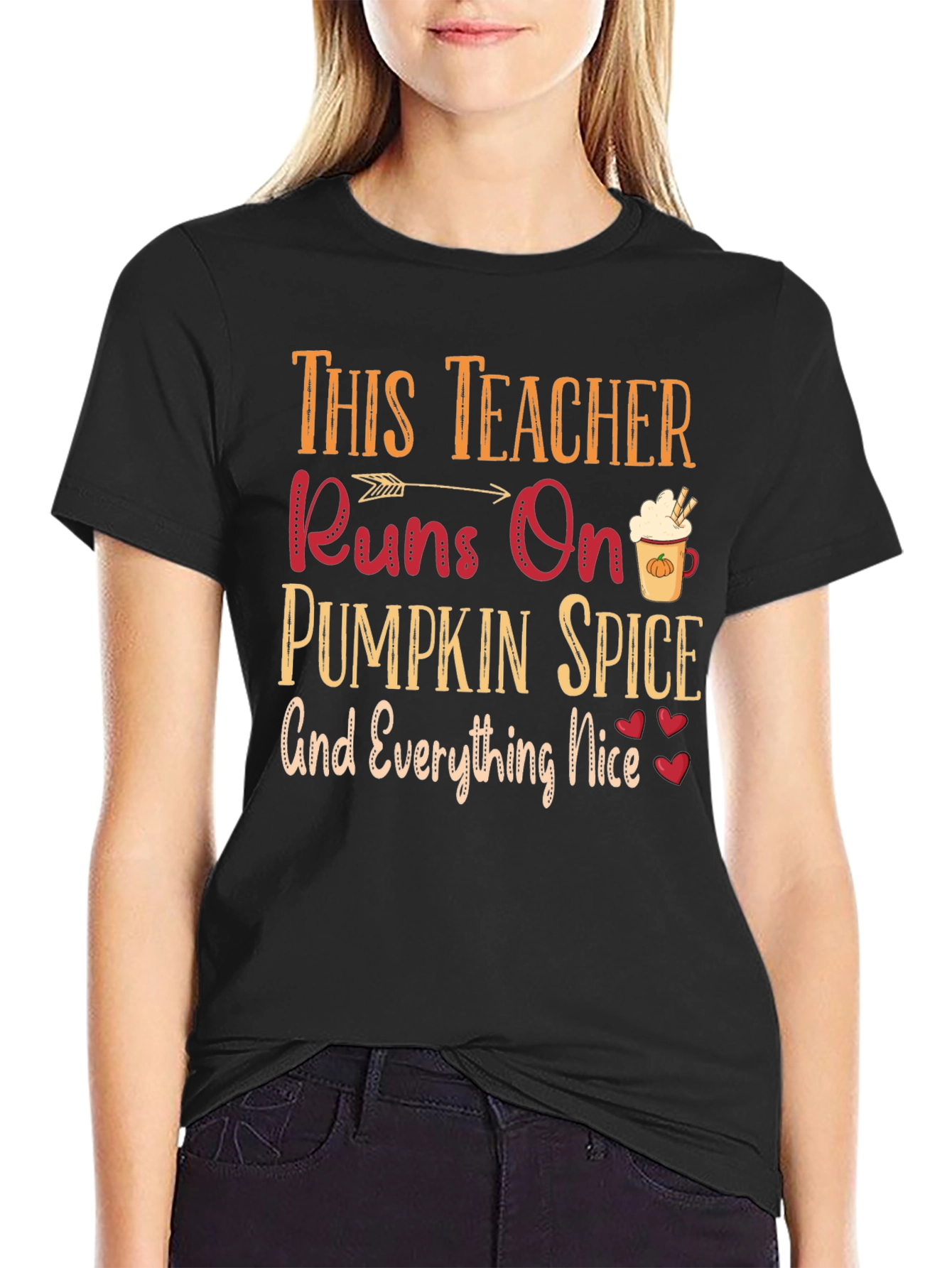 Teacher Pumpkin Spice T-Shirt Fall Season
