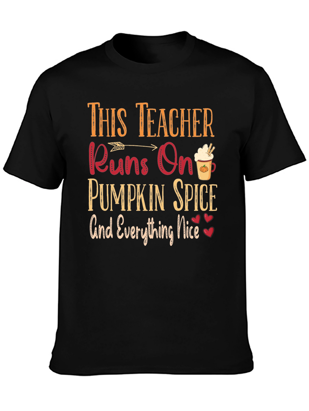Teacher Pumpkin Spice T-Shirt Fall Season