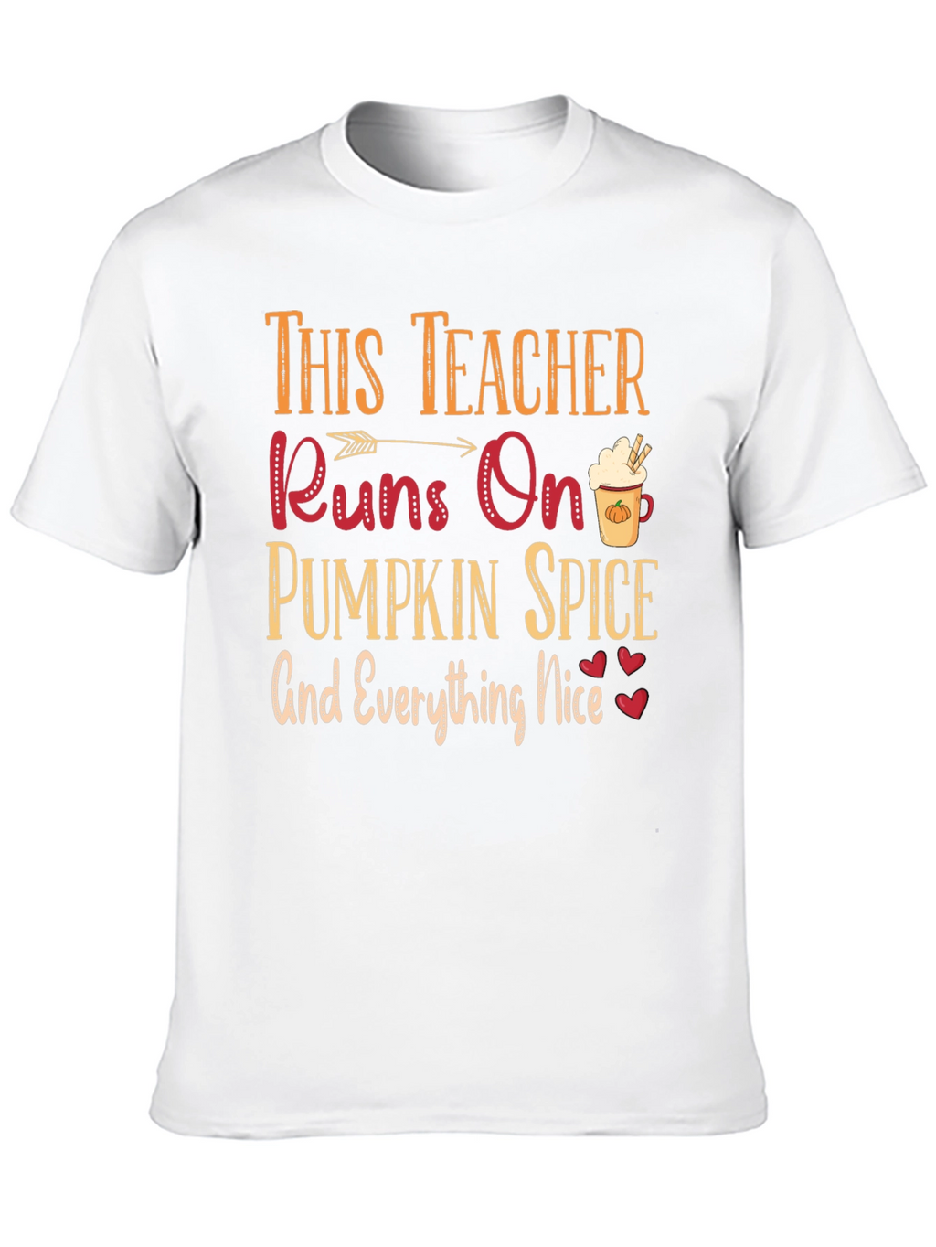 Teacher Pumpkin Spice T-Shirt Fall Season