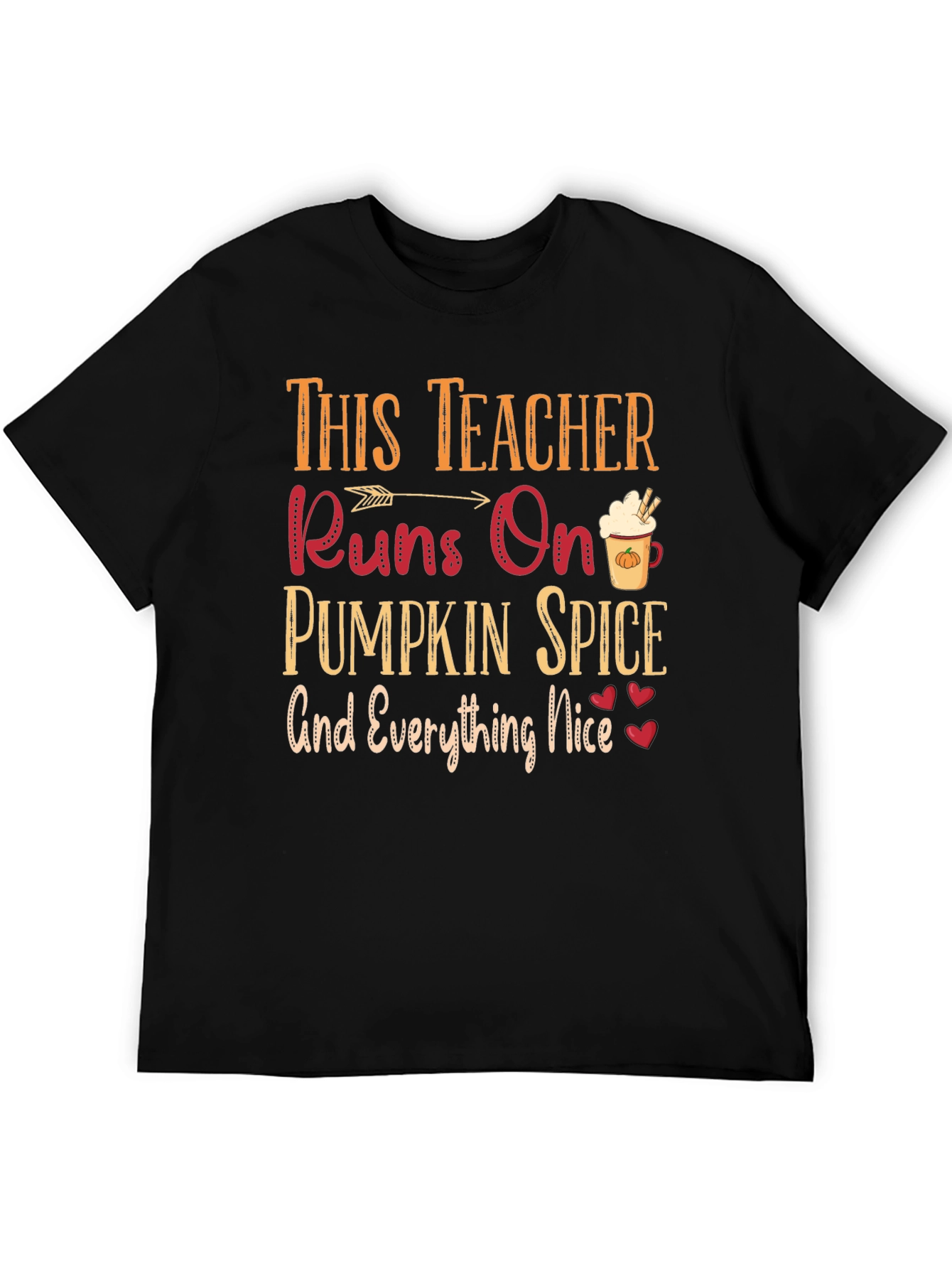 Teacher Pumpkin Spice T-Shirt Fall Season