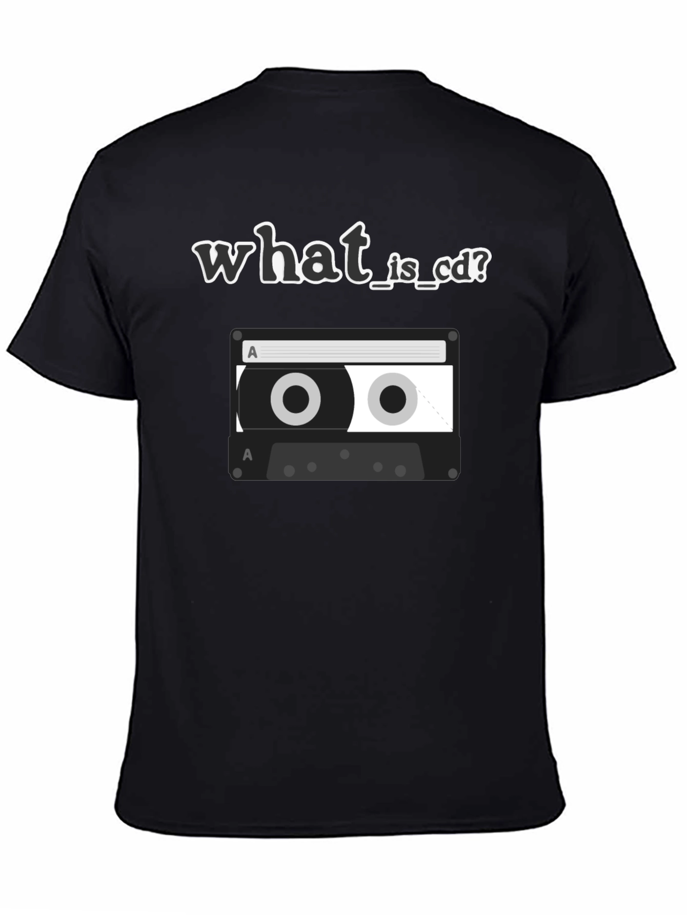 Retro What is CD Cassette Tape Graphic T-Shirt