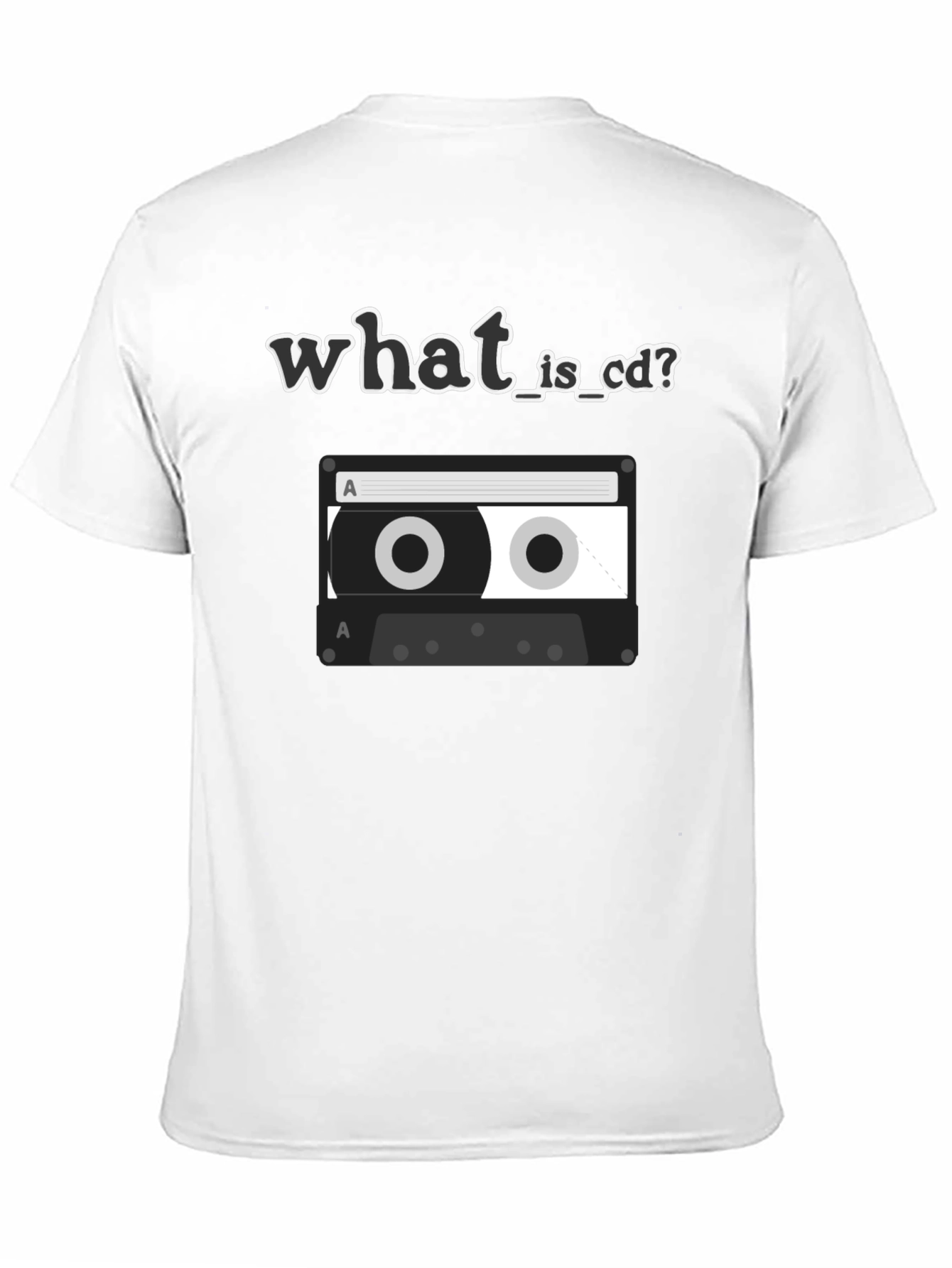 Retro What is CD Cassette Tape Graphic T-Shirt