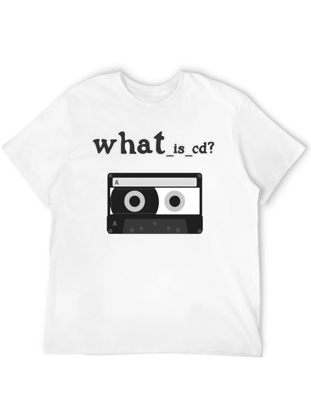 Retro What is CD Cassette Tape Graphic T-Shirt