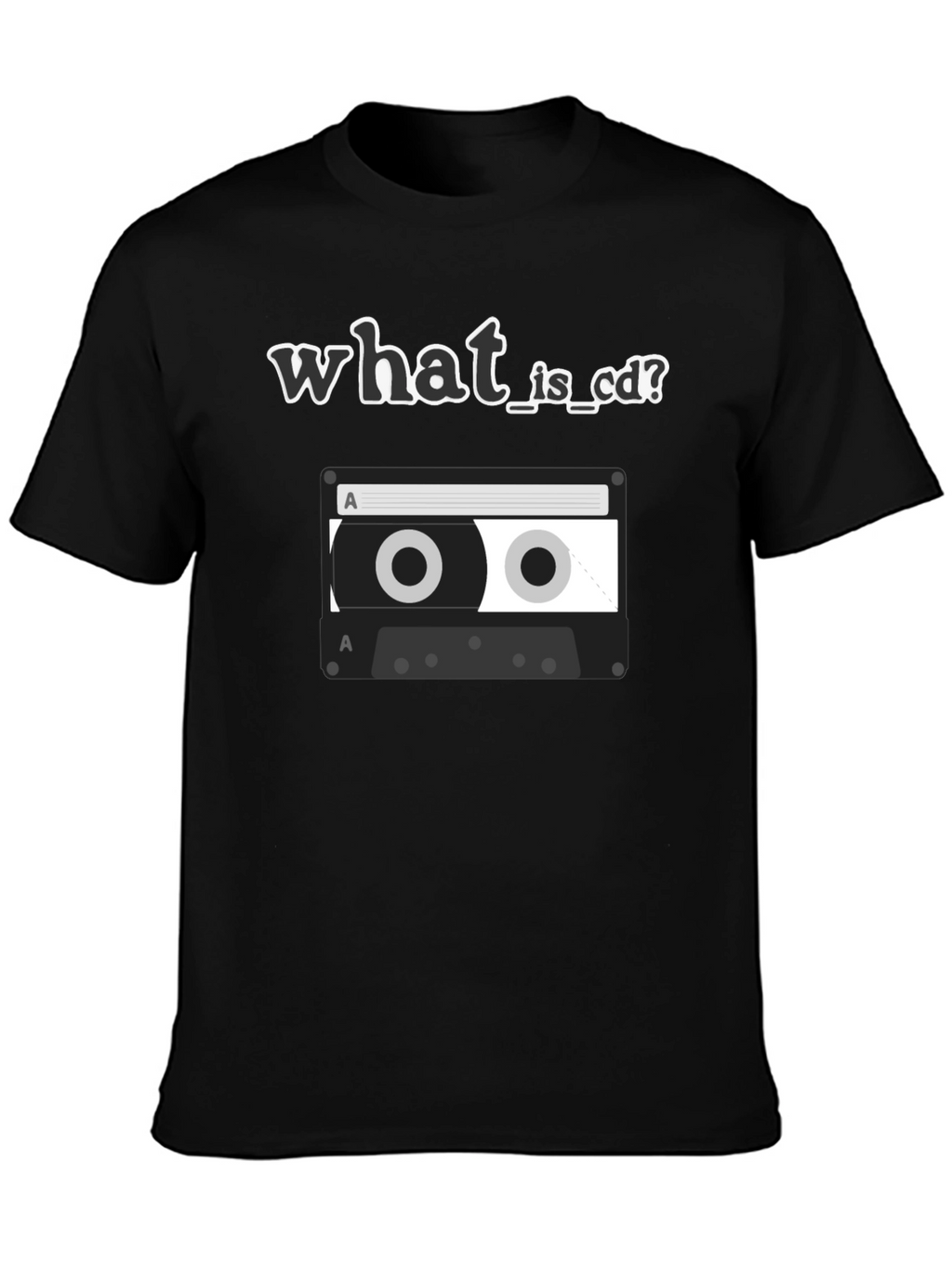 Retro What is CD Cassette Tape Graphic T-Shirt