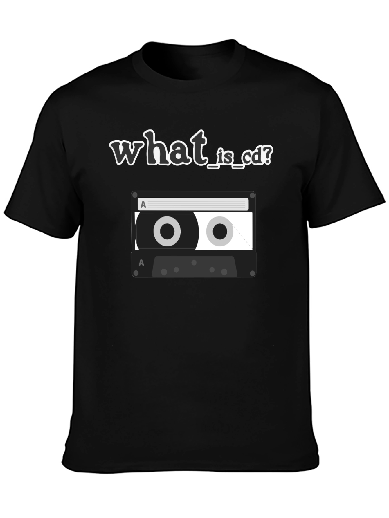 Retro What is CD Cassette Tape Graphic T-Shirt