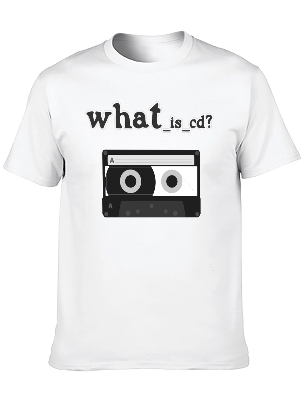 Retro What is CD Cassette Tape Graphic T-Shirt
