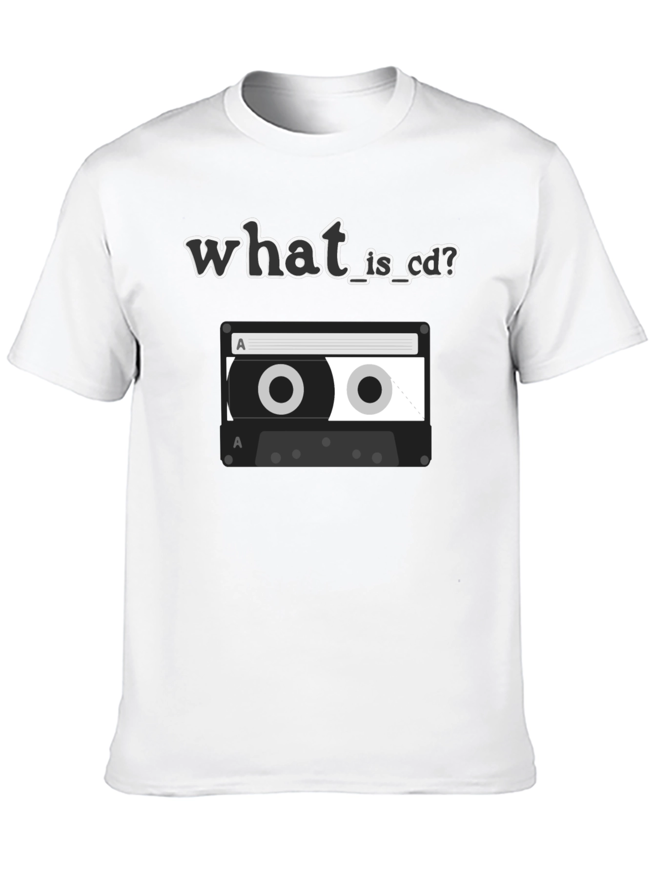 Retro What is CD Cassette Tape Graphic T-Shirt