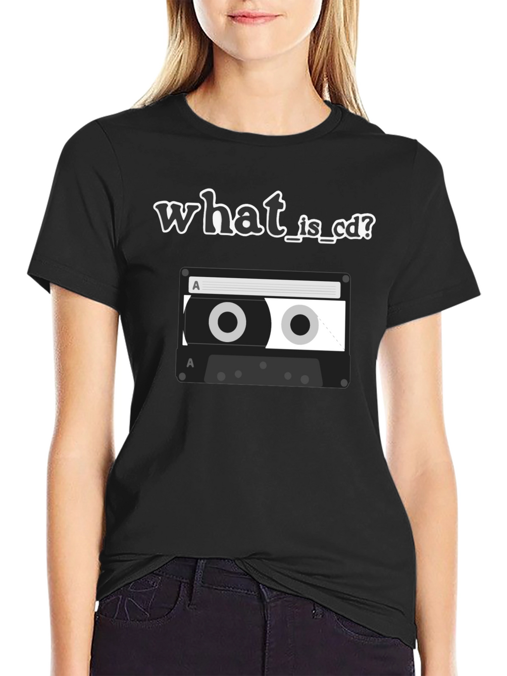 Retro What is CD Cassette Tape Graphic T-Shirt