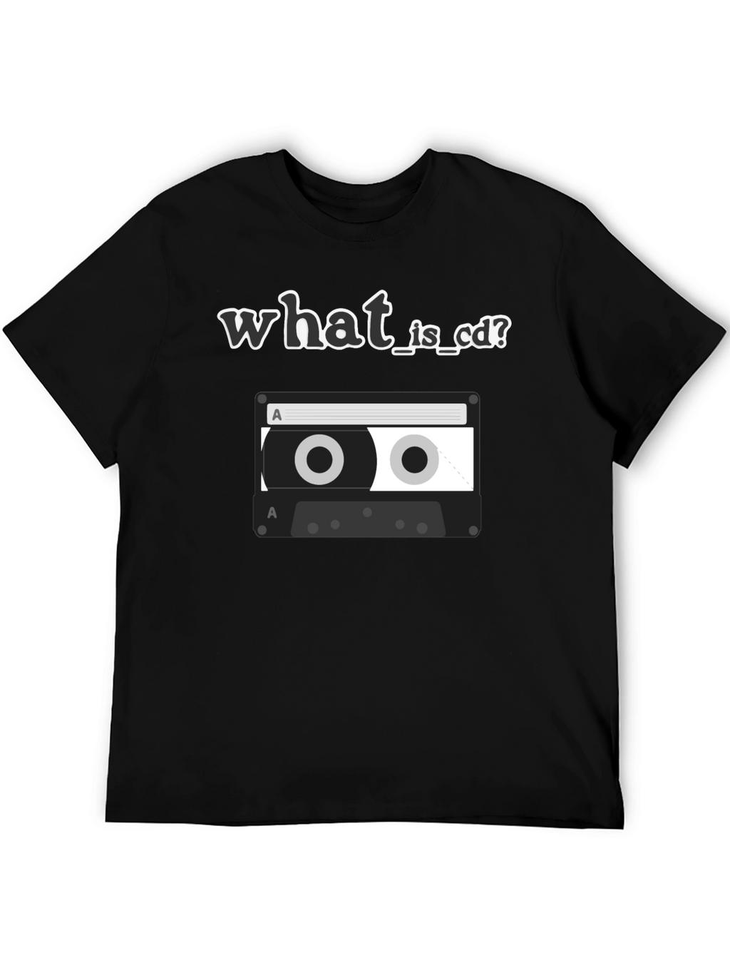 Retro What is CD Cassette Tape Graphic T-Shirt