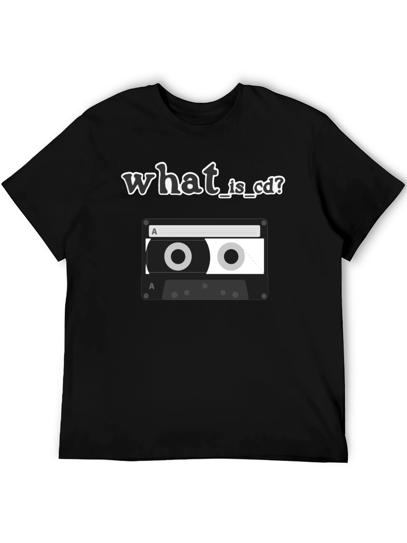 Retro What is CD Cassette Tape Graphic T-Shirt
