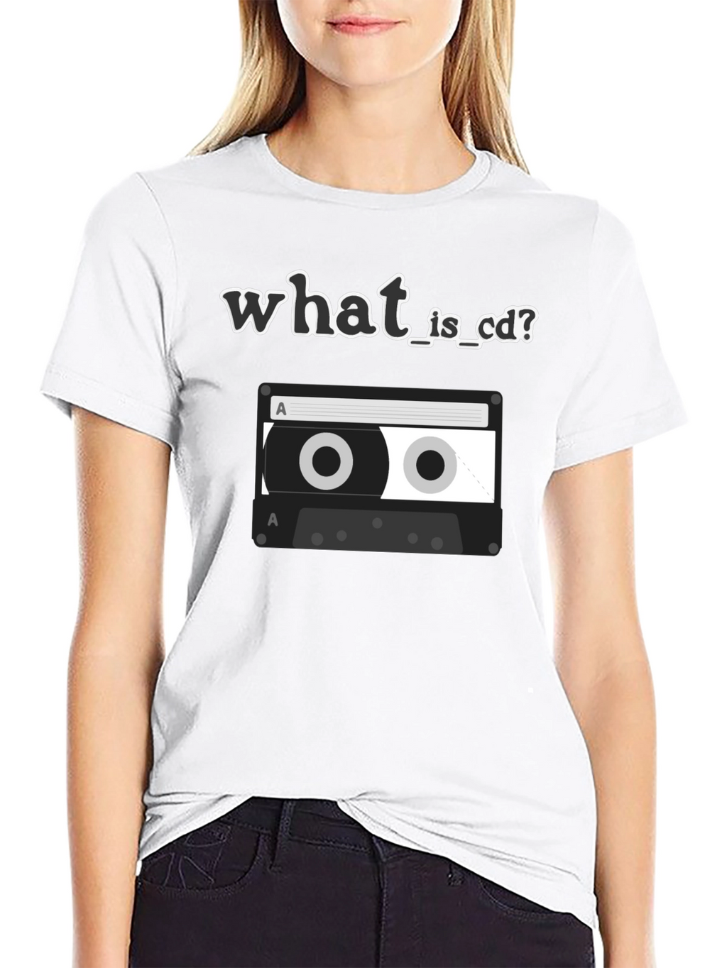 Retro What is CD Cassette Tape Graphic T-Shirt