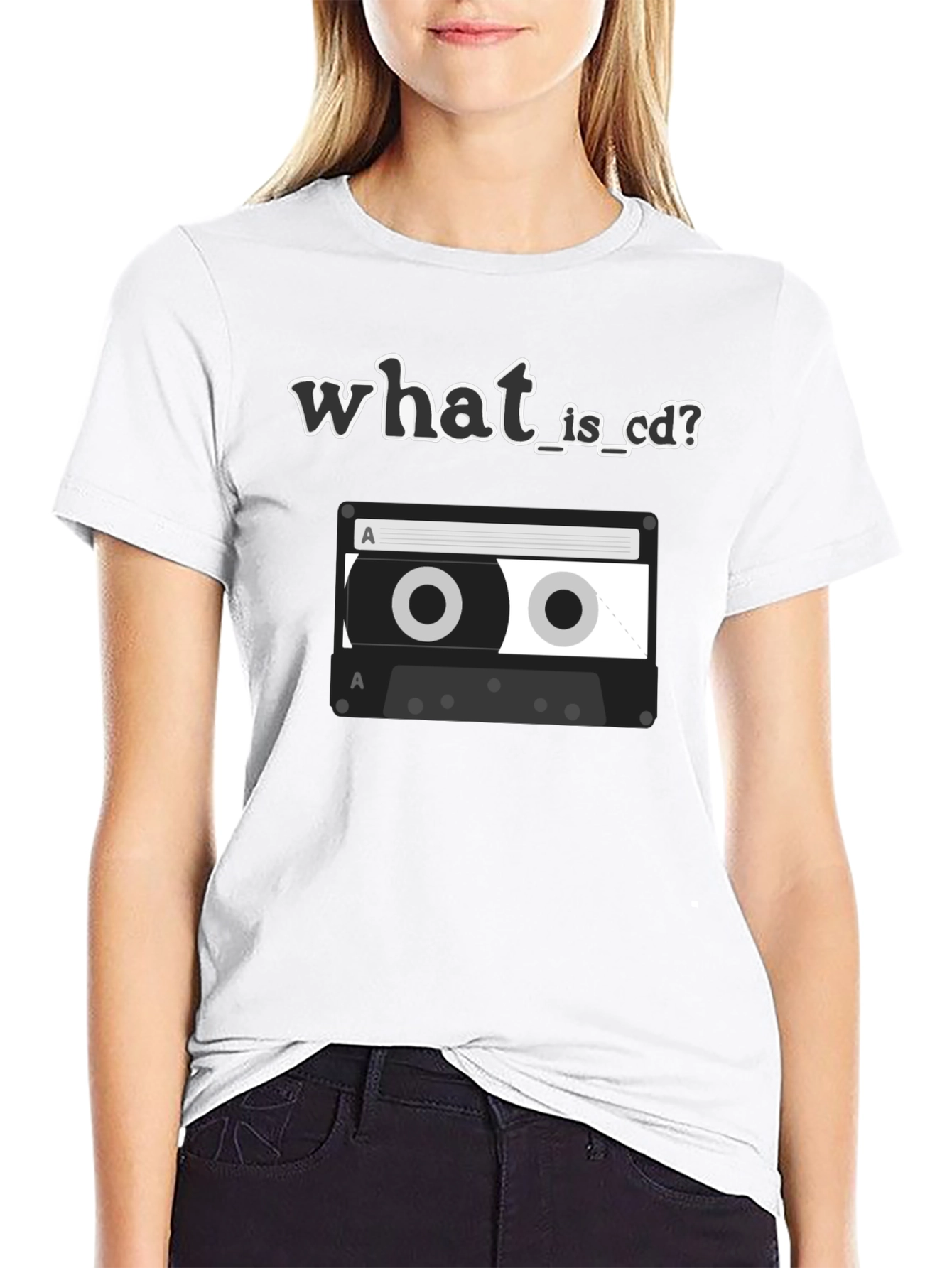 Retro What is CD Cassette Tape Graphic T-Shirt
