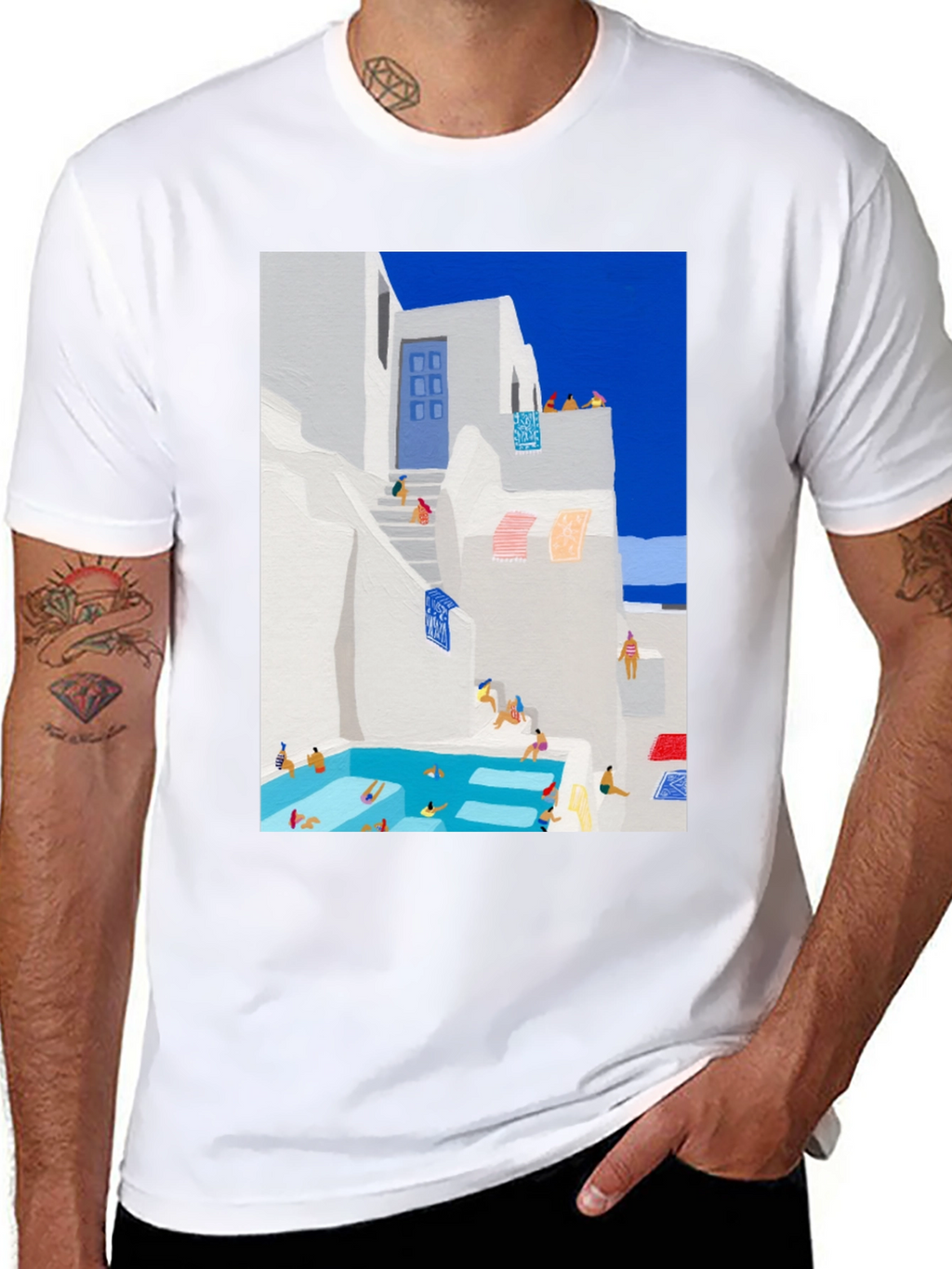 Greek Island Poolside T-Shirt