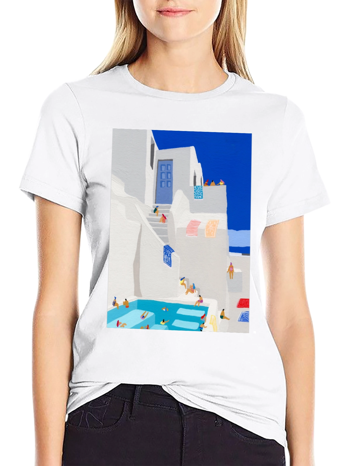 Greek Island Poolside T-Shirt