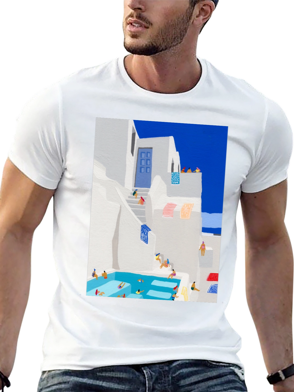 Greek Island Poolside T-Shirt