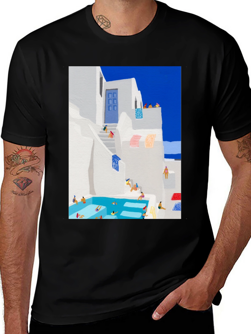 Greek Island Poolside T-Shirt