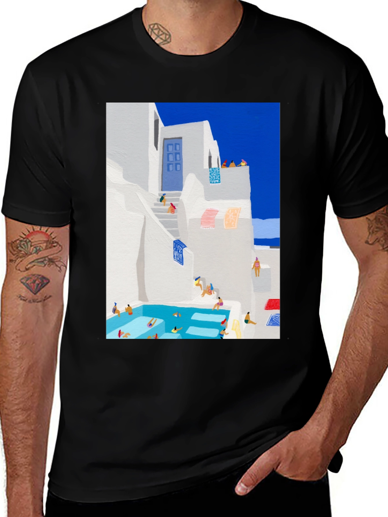 Greek Island Poolside T-Shirt