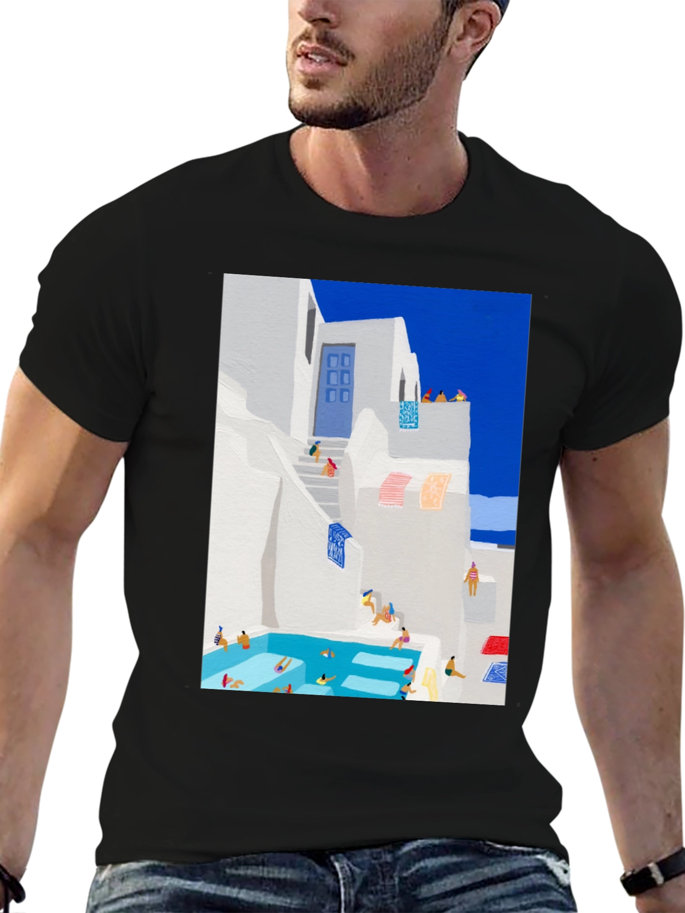 Greek Island Poolside T-Shirt