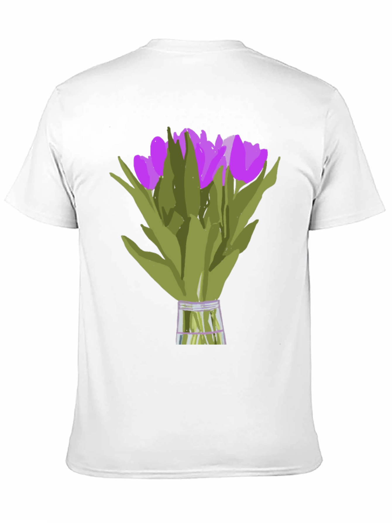 Tulip Bouquet Graphic Tee - Unique Floral Design
