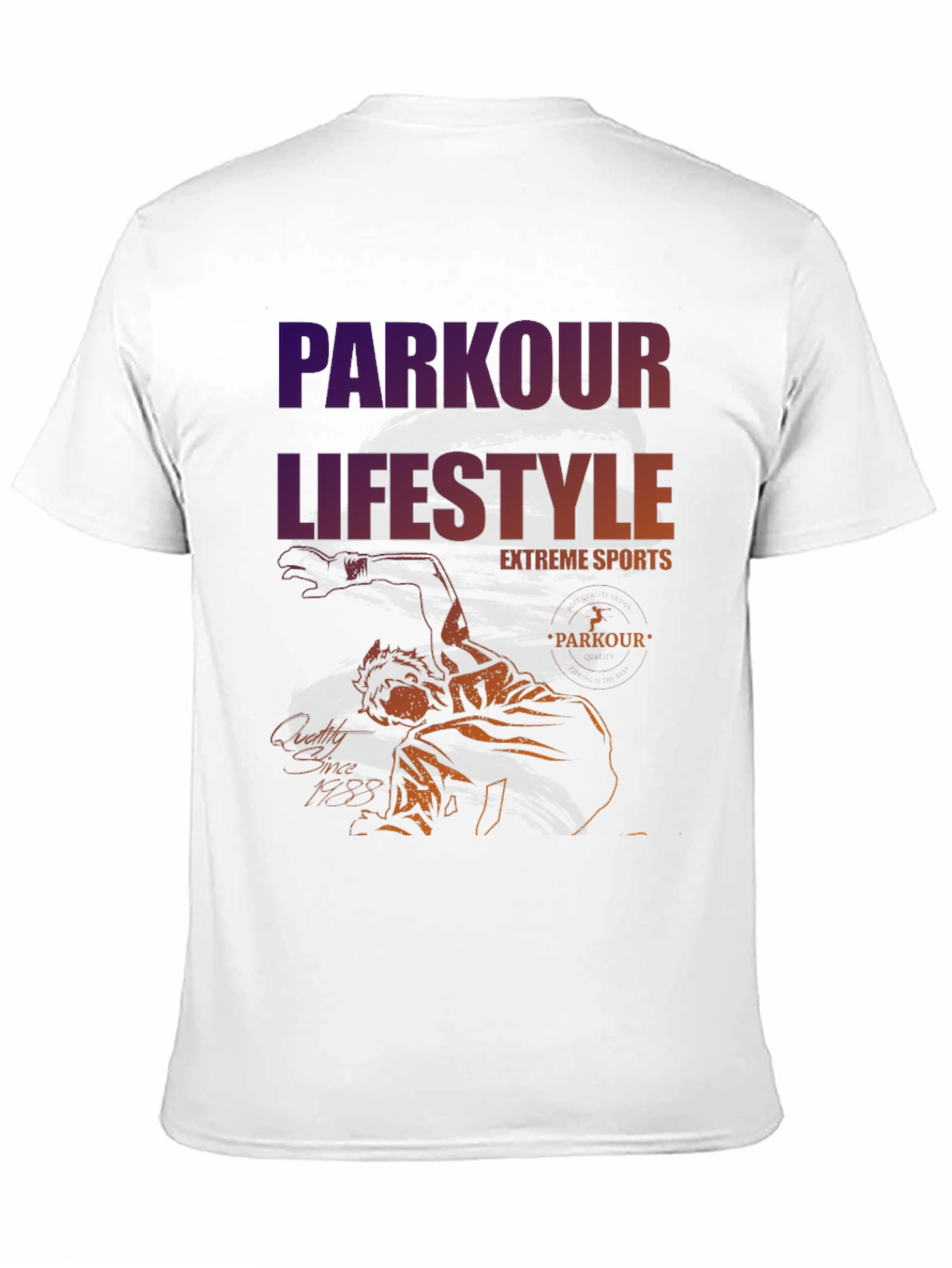 Parkour Lifestyle Tee - Extreme Sports Design