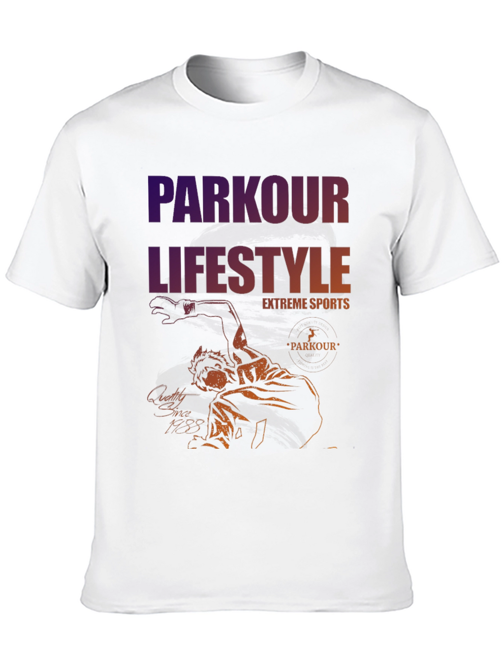 Parkour Lifestyle Tee - Extreme Sports Design