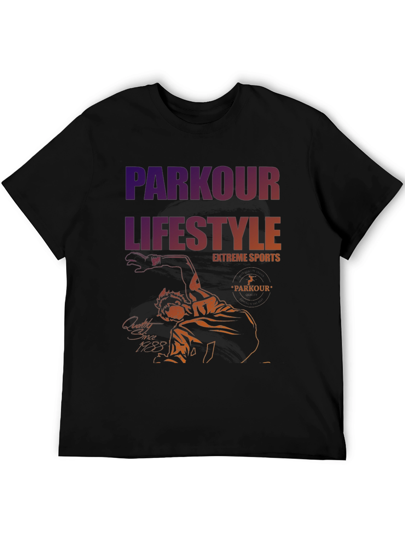 Parkour Lifestyle Tee - Extreme Sports Design