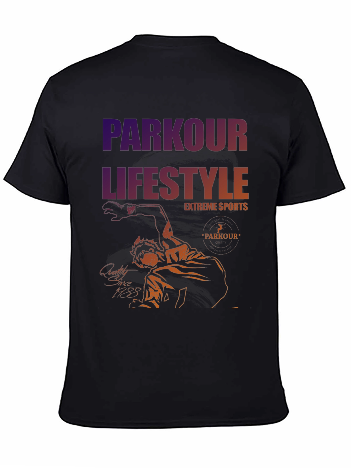 Parkour Lifestyle Tee - Extreme Sports Design