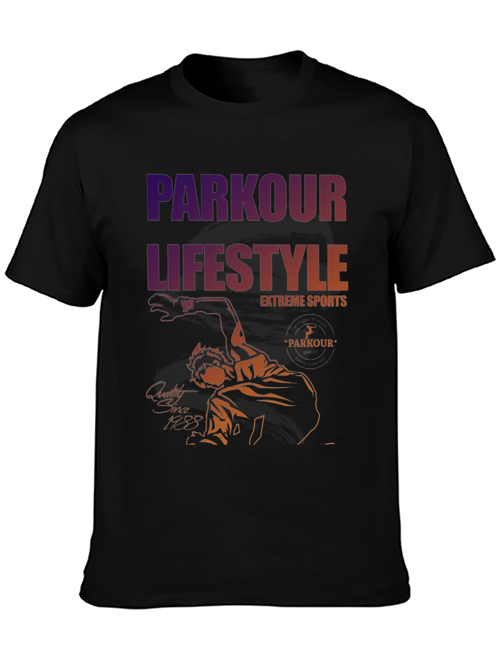 Parkour Lifestyle Tee - Extreme Sports Design