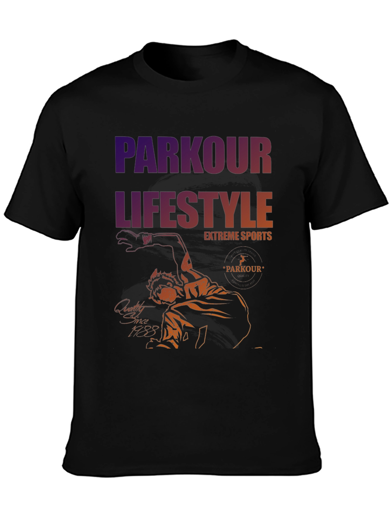 Parkour Lifestyle Tee - Extreme Sports Design
