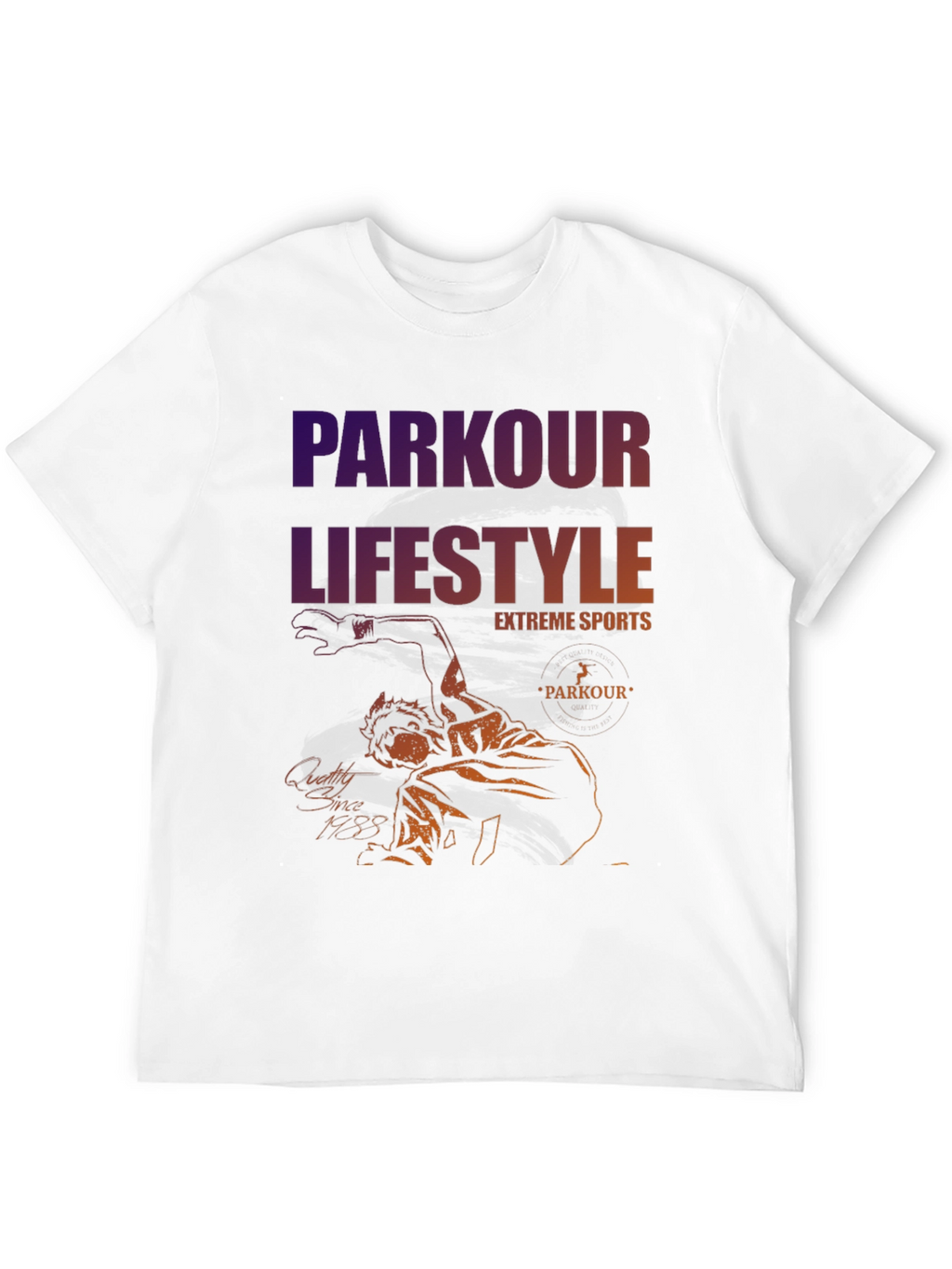 Parkour Lifestyle Tee - Extreme Sports Design