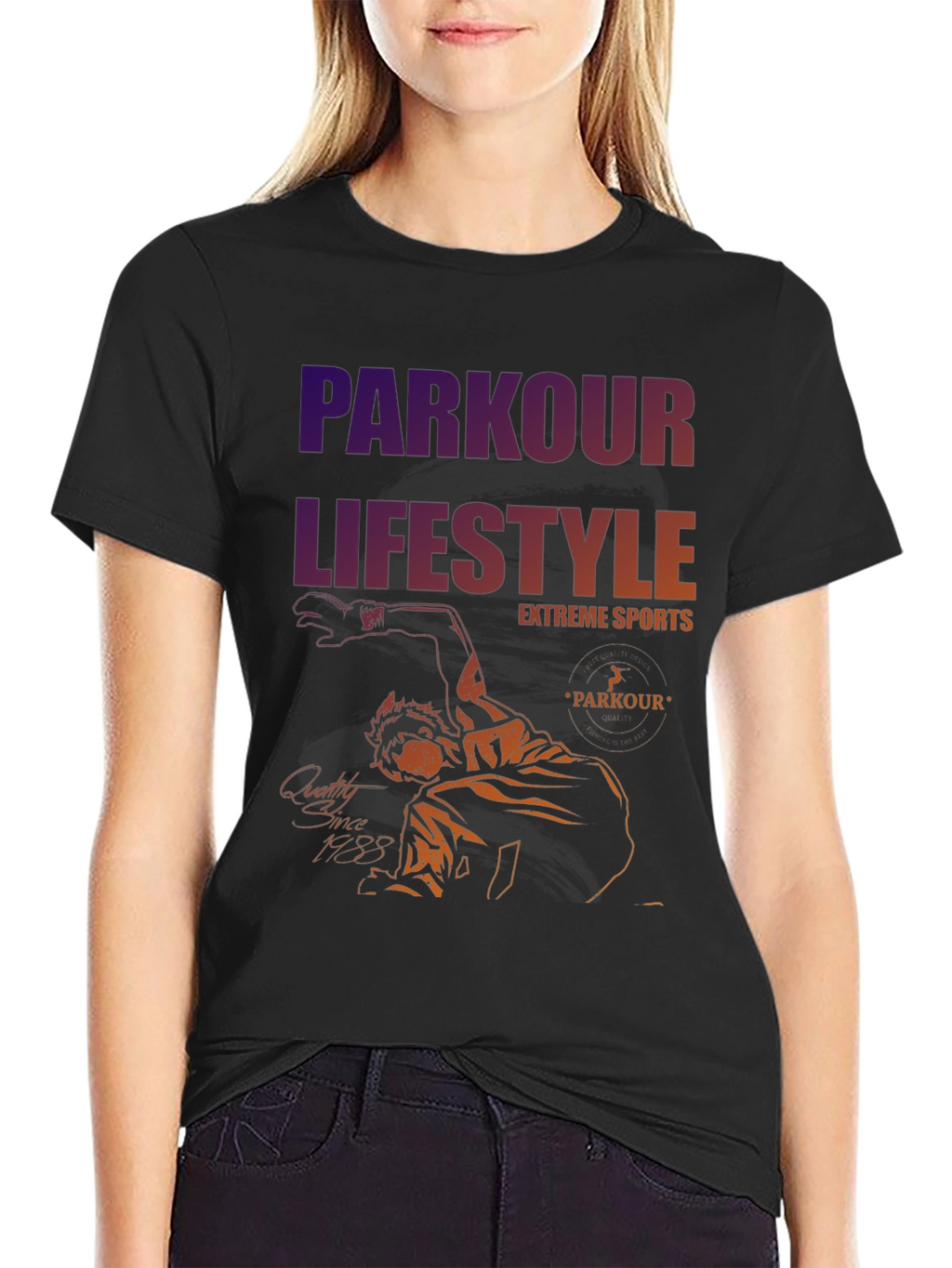 Parkour Lifestyle Tee - Extreme Sports Design