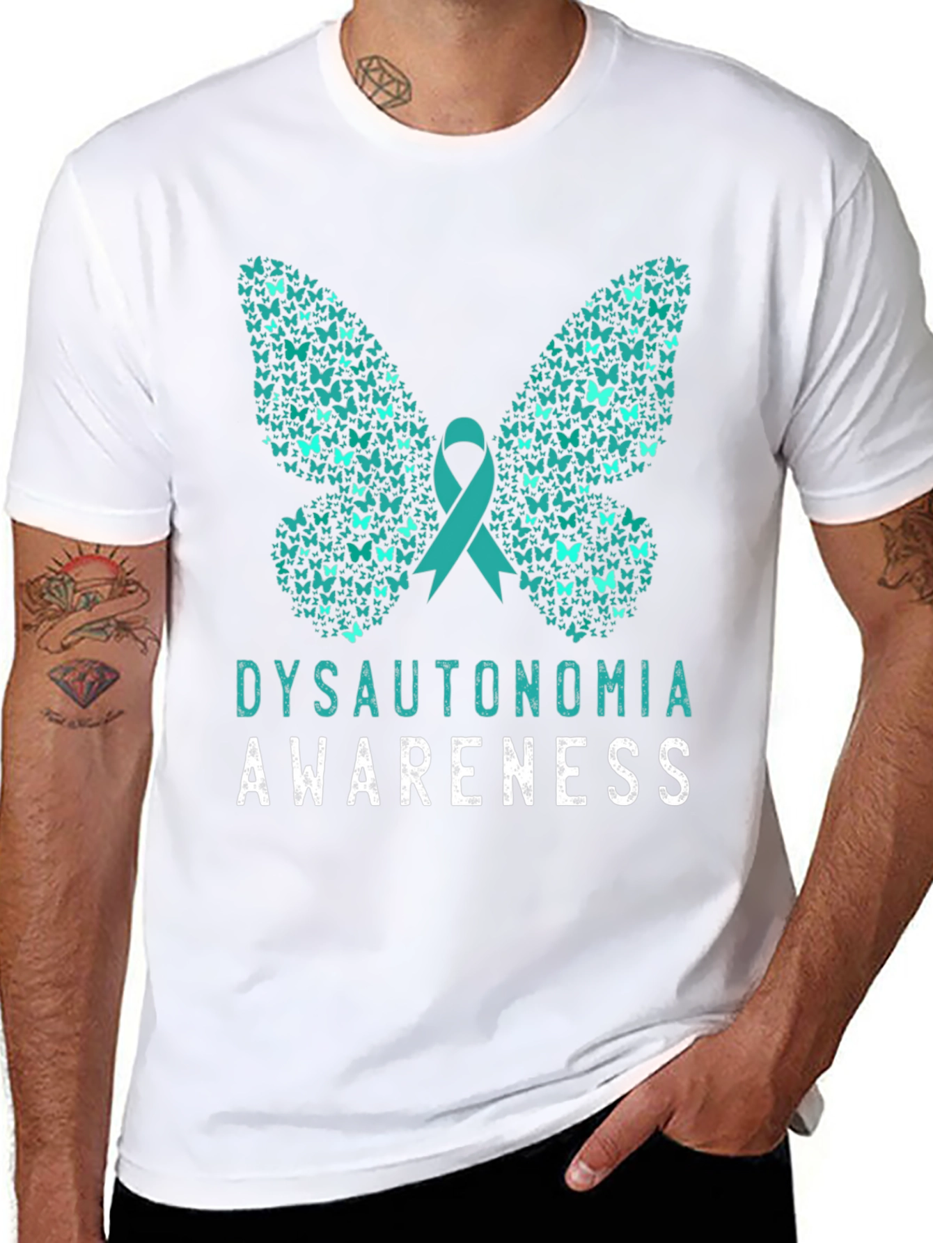 Dysautonomia Awareness Butterfly T-Shirt